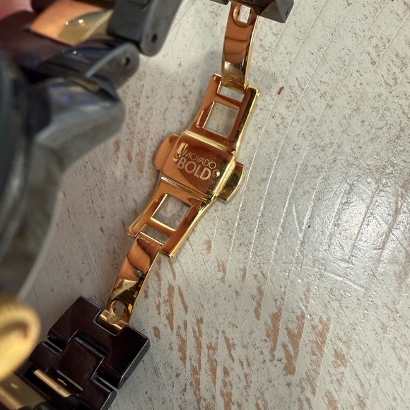Movado Bold Black and Gold Watch - Picture 8 of 15